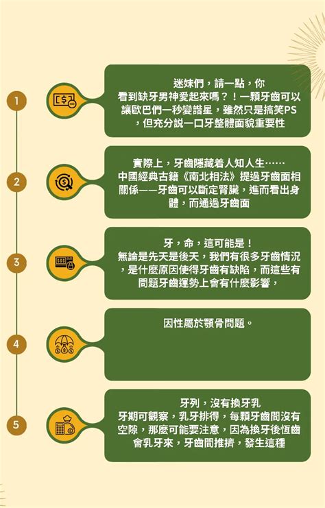 牙齒長 面相|倒及牙哨牙面相上代表甚麼？解析11種牙齒相學玄機｜ 